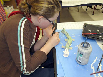 kids working